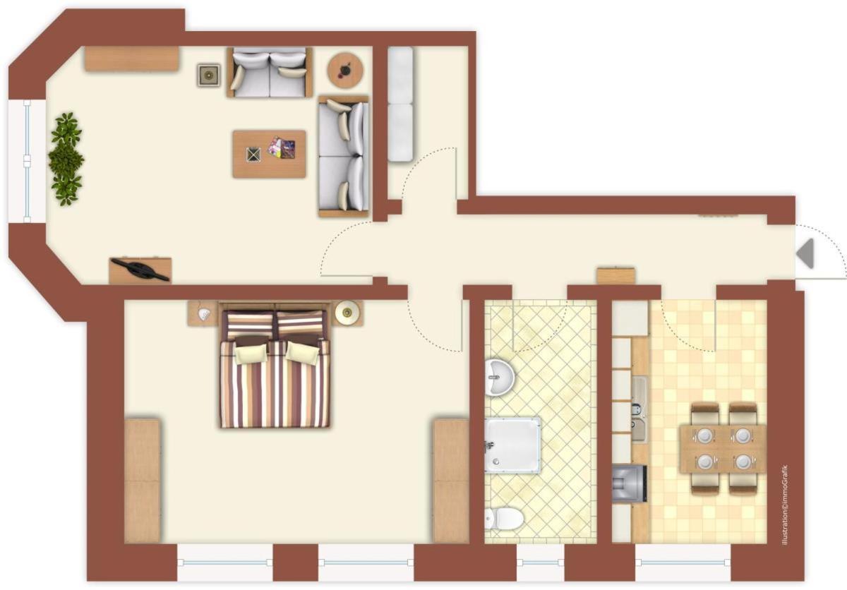 Sansibar Apartment Росток Екстериор снимка